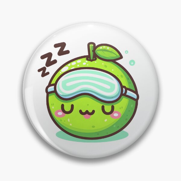 Item preview, Kawaii Lime With Sleeping Mask designed and sold by CanvasCutie.