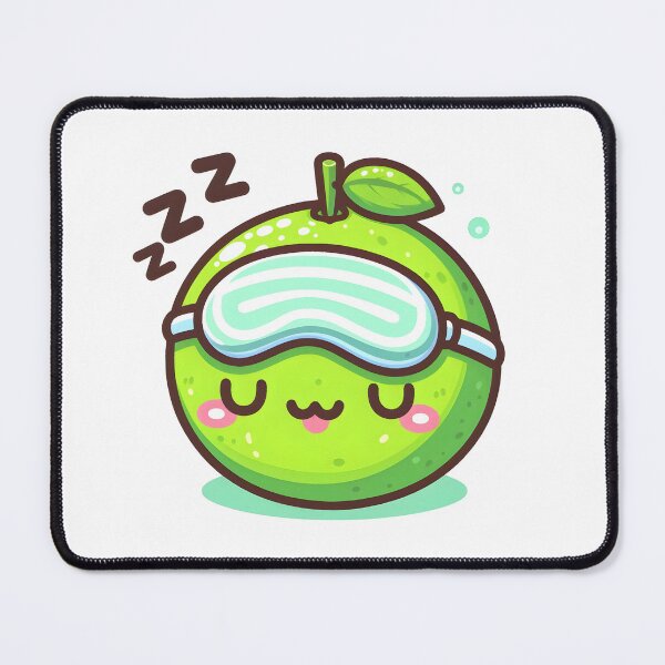 Item preview, Kawaii Lime With Sleeping Mask designed and sold by CanvasCutie.