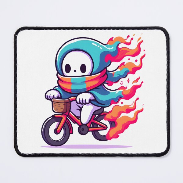 Item preview, Kawaii Energetic Wraith With Vibrant Scarf designed and sold by CanvasCutie.