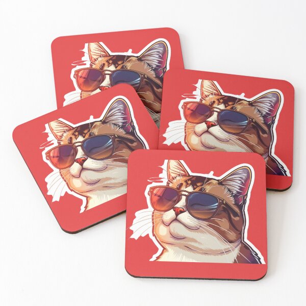 Item preview, Cat with sunglass | Sticker designed and sold by Cris888.