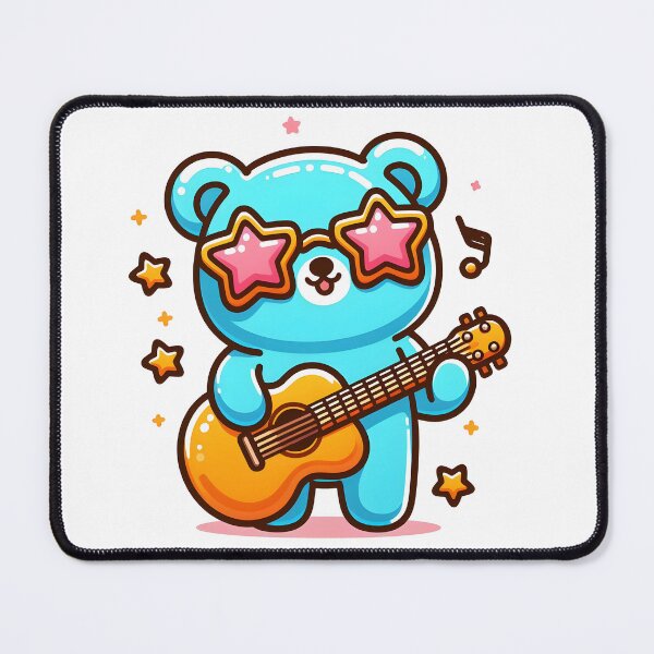 Item preview, Kawaii Gummy Bear With Star-Shaped Sunglasses designed and sold by CanvasCutie.