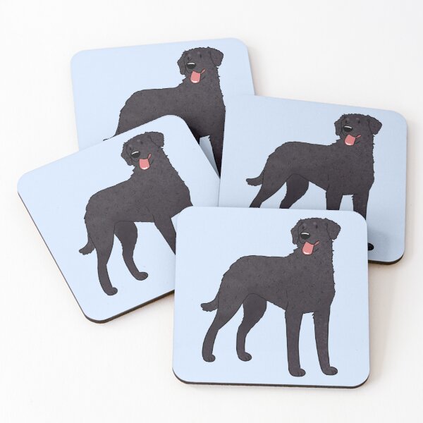 Item preview, Cute curly coated retriever dog  designed and sold by Yaragold.