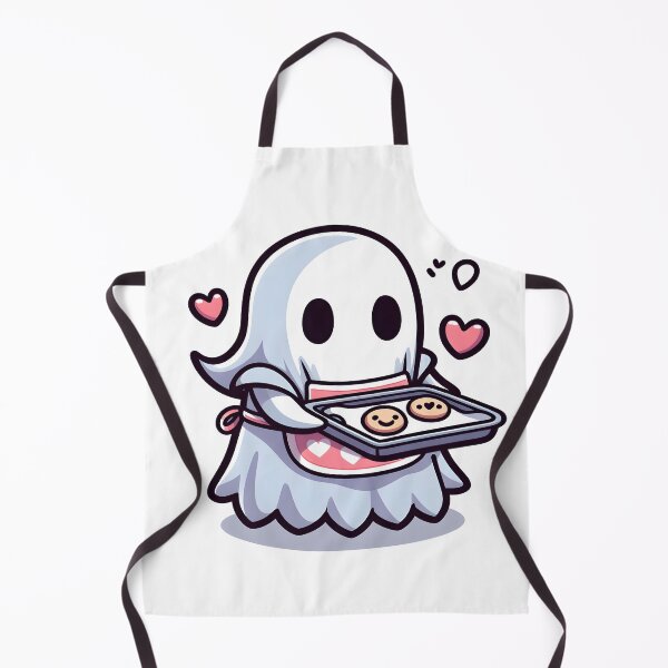 Item preview, Kawaii Vivacious Wraith: Apron With Hearts designed and sold by CanvasCutie.