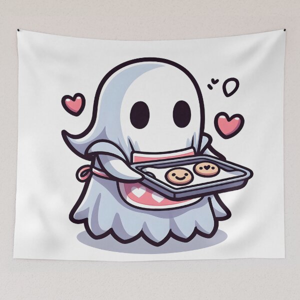 Item preview, Kawaii Vivacious Wraith: Apron With Hearts designed and sold by CanvasCutie.
