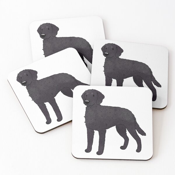 Item preview, Cute curly coated retriever dog  designed and sold by Yaragold.