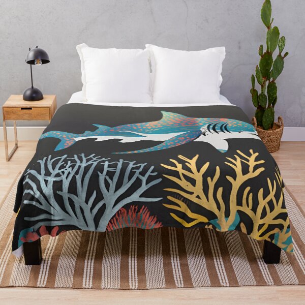 Item preview, Reef's Guardian: The Majestic Shark Amidst Coral Splendor designed and sold by JAMESAMORN.