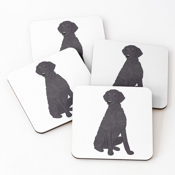 Item preview, Cute curly coated retriever dog  designed and sold by Yaragold.