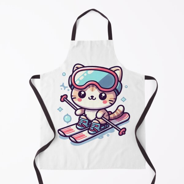 Item preview, Kawaii Kitten With Ski Goggles designed and sold by CanvasCutie.