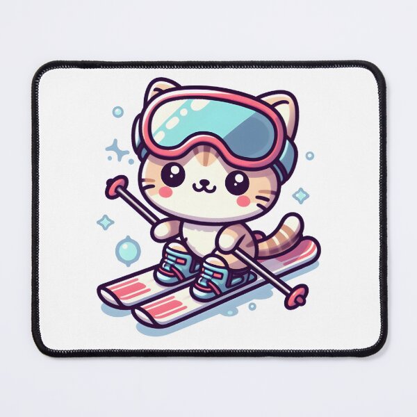 Item preview, Kawaii Kitten With Ski Goggles designed and sold by CanvasCutie.