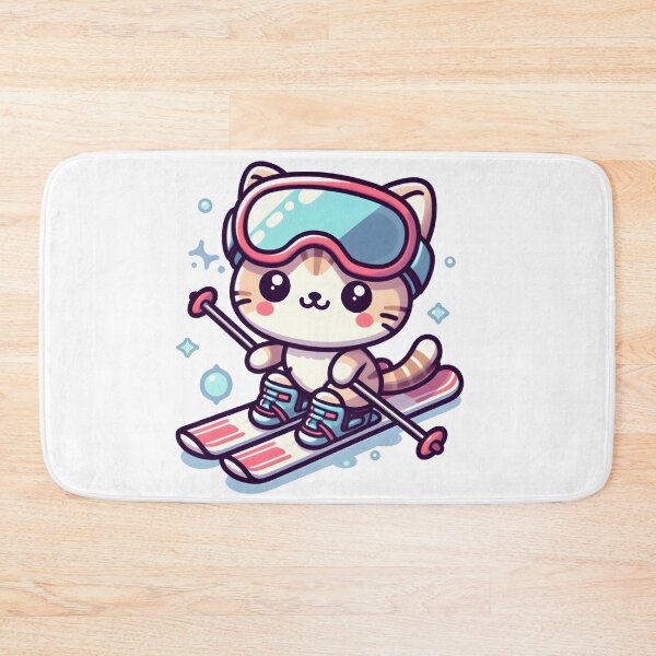 Item preview, Kawaii Kitten With Ski Goggles designed and sold by CanvasCutie.