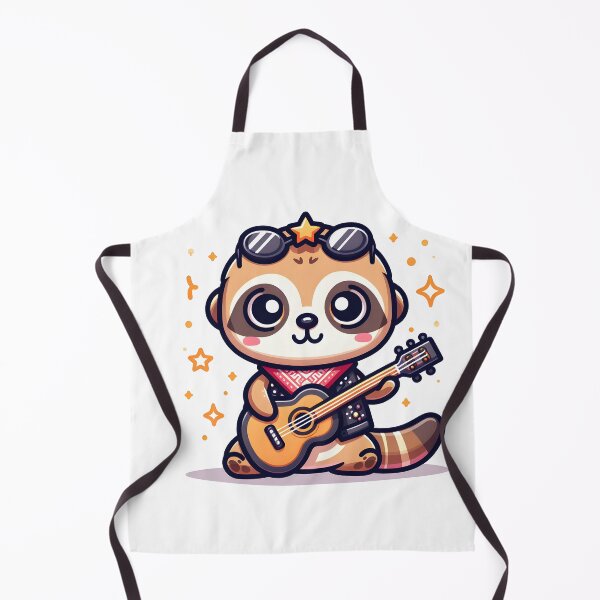 Artikelvorschau, Kawaii Erdmännchen mit einem Rockstar-Outfit entworfen und verkauft von CanvasCutie.