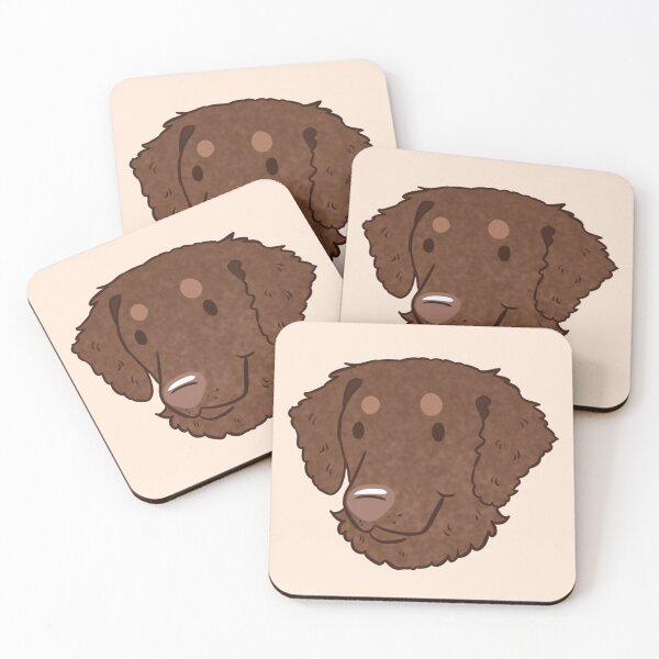 Item preview, Cute curly coated retriever dog  designed and sold by Yaragold.