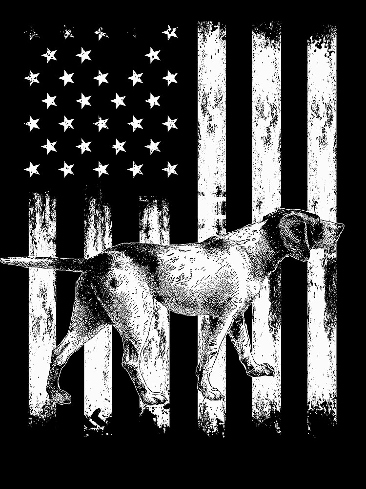 Thumbnail 3 von 3, Tuch, German Short Haired Pointer American Flag Hunting Dog Gear designt und verkauft von DynamicDesign.