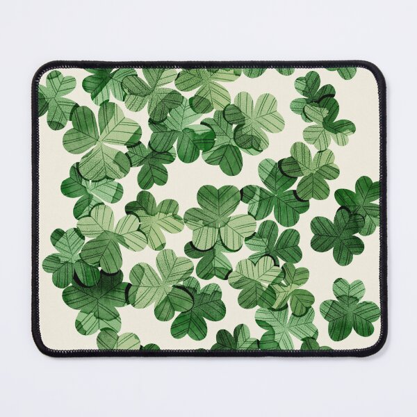 Item preview, Green watercolor shamrocks pattern. St Patrick’s day illustration  designed and sold by helga-wigandt.