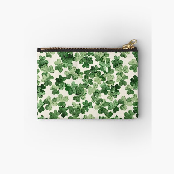 Item preview, Green watercolor shamrocks pattern. St Patrick’s day illustration  designed and sold by helga-wigandt.