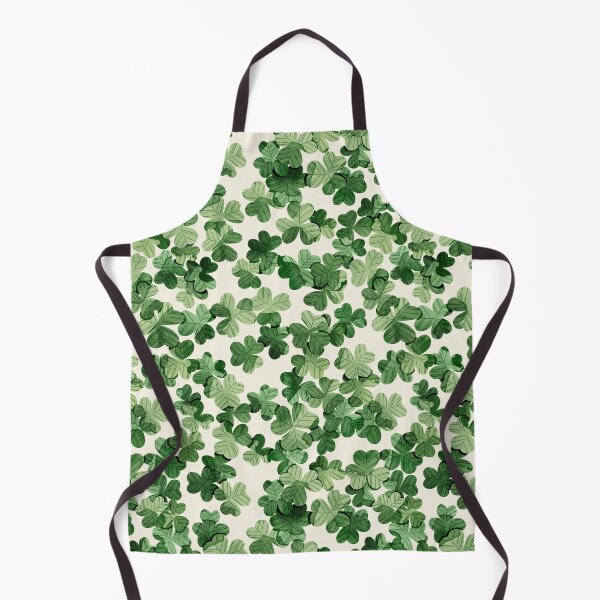 Item preview, Green watercolor shamrocks pattern. St Patrick’s day illustration designed and sold by helga-wigandt.