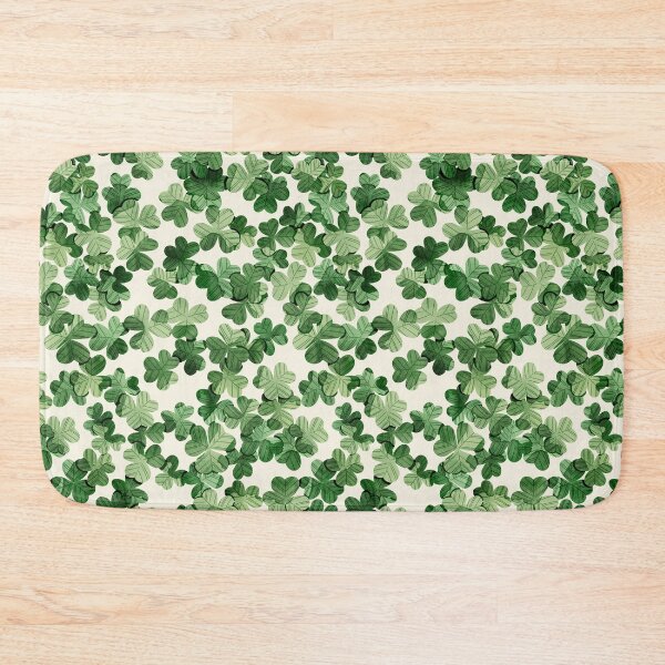 Item preview, Green watercolor shamrocks pattern. St Patrick’s day illustration  designed and sold by helga-wigandt.