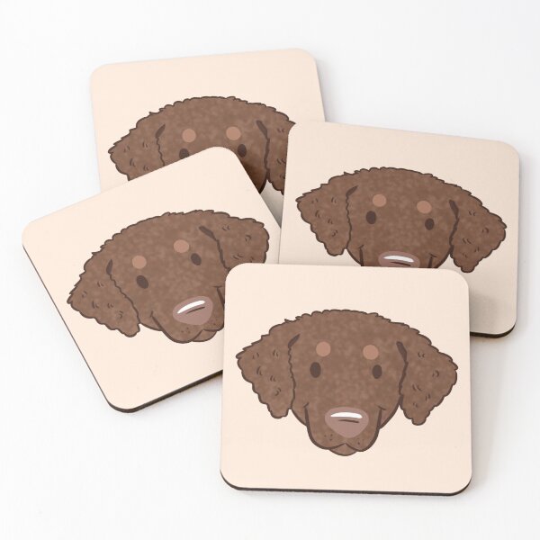 Item preview, Cute curly coated retriever dog  designed and sold by Yaragold.