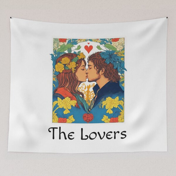 Item preview, Major Arcana The Lovers Tarot Card Love Symbol - Couple Goals designed and sold by Pixel Waite.