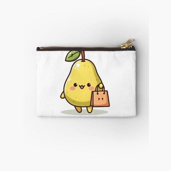 Item preview, Kawaii Pear With A Shopping Bag Shopping designed and sold by CanvasCutie.