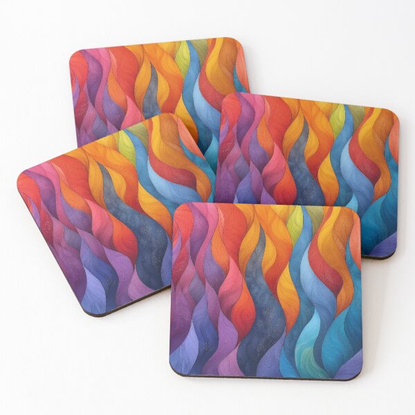 Item preview, A colorful abstract background with a wavy pattern designed and sold by LazyLifestyle.