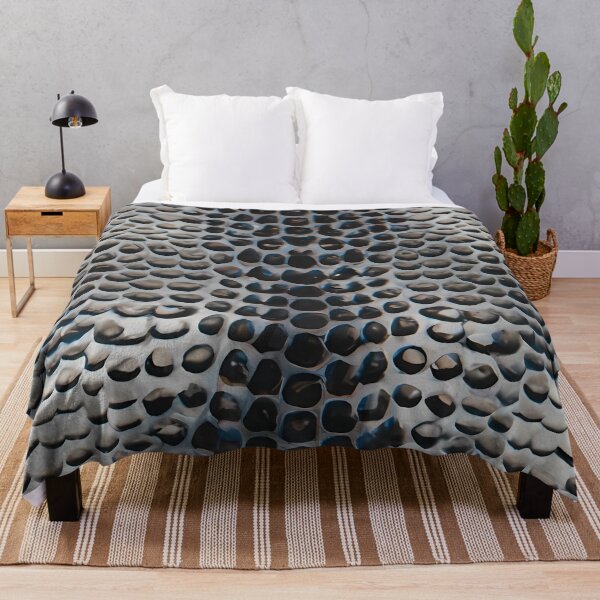 Item preview, Printed blue leather snake skin pattern designed and sold by brokenpones.