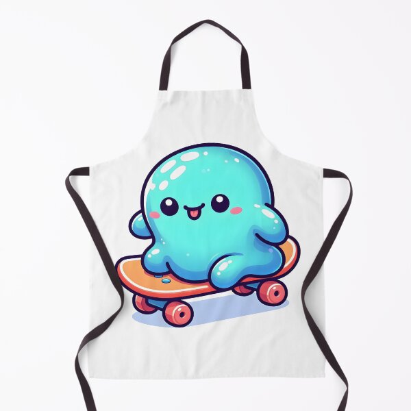 Item preview, Kawaii Cute Slime With Skateboard designed and sold by CanvasCutie.