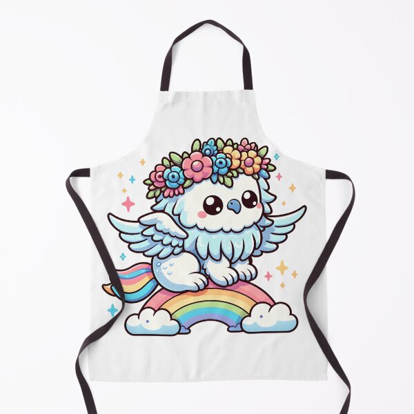 Item preview, Kawaii Dainty Griffin: With A Flower Crown designed and sold by CanvasCutie.