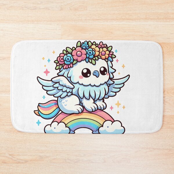 Item preview, Kawaii Dainty Griffin: With A Flower Crown designed and sold by CanvasCutie.