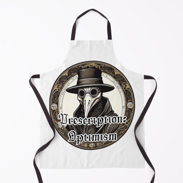 Item preview, Prescription: Optimism - Plague Doctor Funny Design designed and sold by Ridiculam Toga.