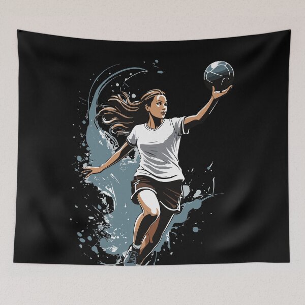 Item preview, Handball player streetwear iconic style designed and sold by LuminOrb.