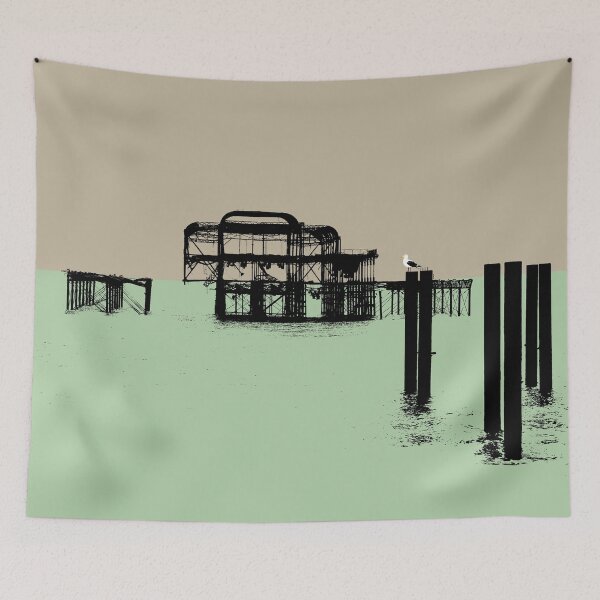 Item preview, Billy BRightOn on Brighton West Pier Pop Art  designed and sold by StudioFlea.