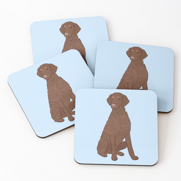 Item preview, Cute curly coated retriever dog  designed and sold by Yaragold.