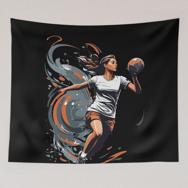 Item preview, Handball player streetwear iconic style designed and sold by LuminOrb.