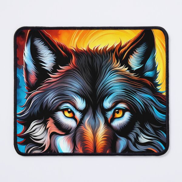 Item preview, Black Wolf and Feathers, Ai Generated Art  designed and sold by ACC .