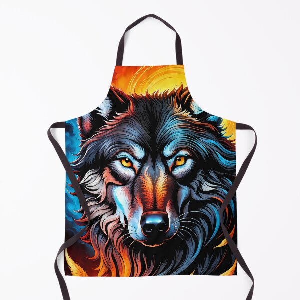 Item preview, Black Wolf and Feathers, Ai Generated Art  designed and sold by ACC .