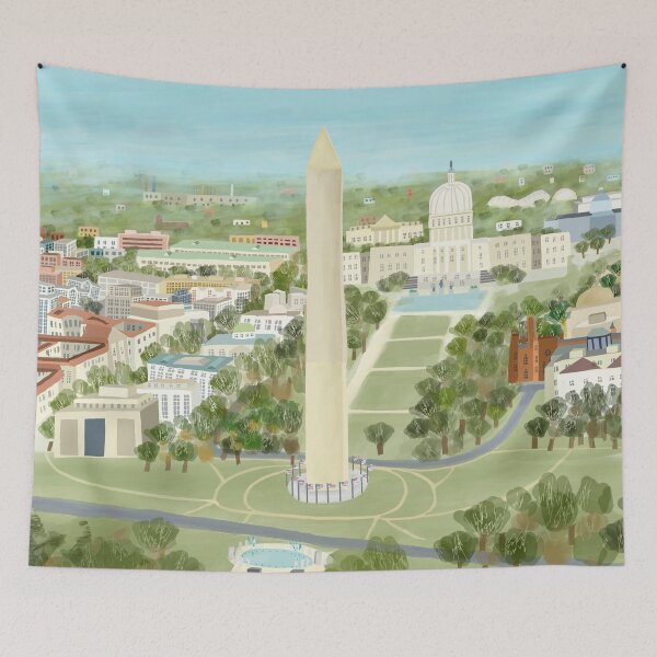 Item preview, Washington, D.C, USA Capitol With State Buildings By Artist Carla Daly designed and sold by Carla Daly.