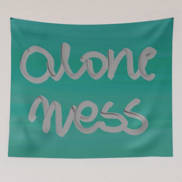 Item preview, ALONENESS word art print designed and sold by nataliavandalia.