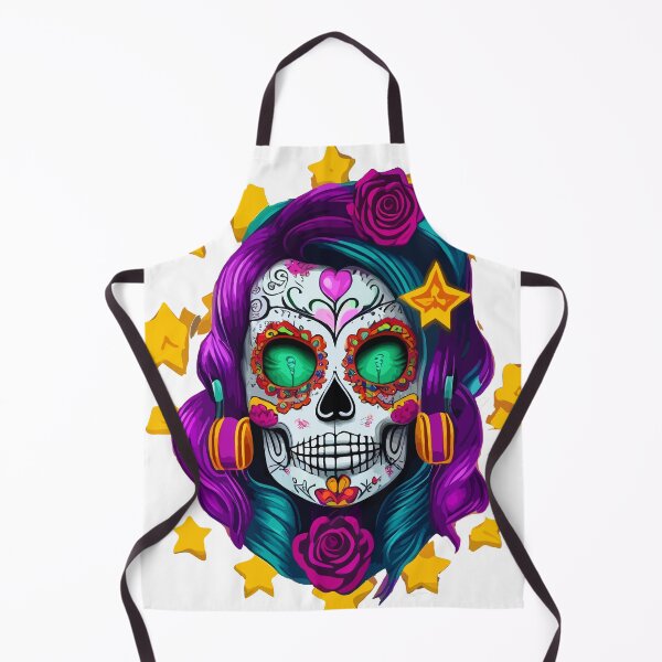 Item preview, eighties retro sugar skull design designed and sold by X-ecute.