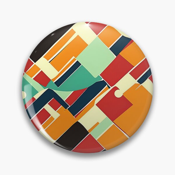 Item preview, Abstract Multicolour Diagonal Block & Lines designed and sold by Alfredus.