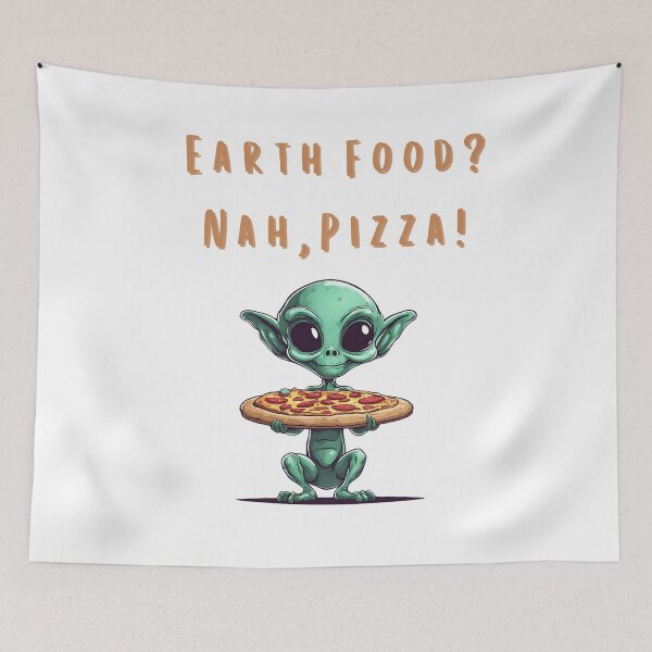 Item preview, Resident Alien - Earth food? Nah, Pizza! designed and sold by ViLo-TStore.