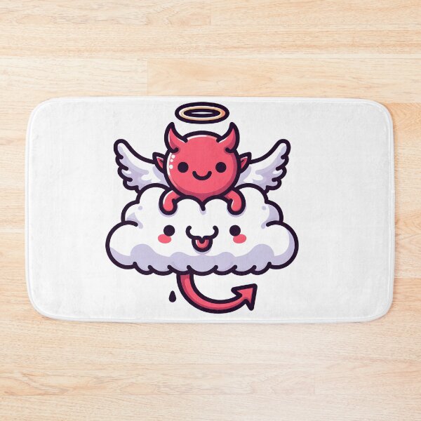 Item preview, Kawaii Buoyant Demon: Wearing Angel Wings designed and sold by CanvasCutie.