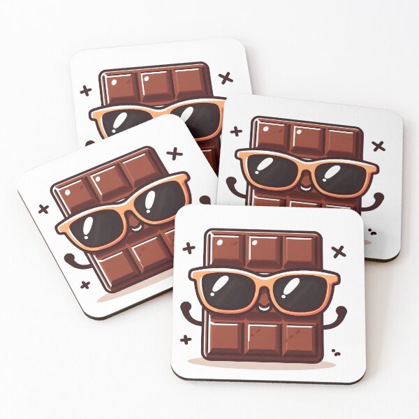 Item preview, Kawaii Chocolate With Sunglasses designed and sold by CanvasCutie.