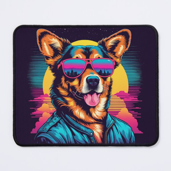 Item preview, When your little dog adopts glasses, each moment of contemplation becomes a stylish meditation, with deep gazes and elegant lenses reflecting serenity designed and sold by Pulsant  Paintings.