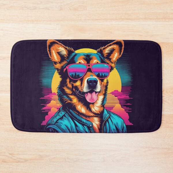 Item preview, When your little dog adopts glasses, each moment of contemplation becomes a stylish meditation, with deep gazes and elegant lenses reflecting serenity designed and sold by Pulsant  Paintings.