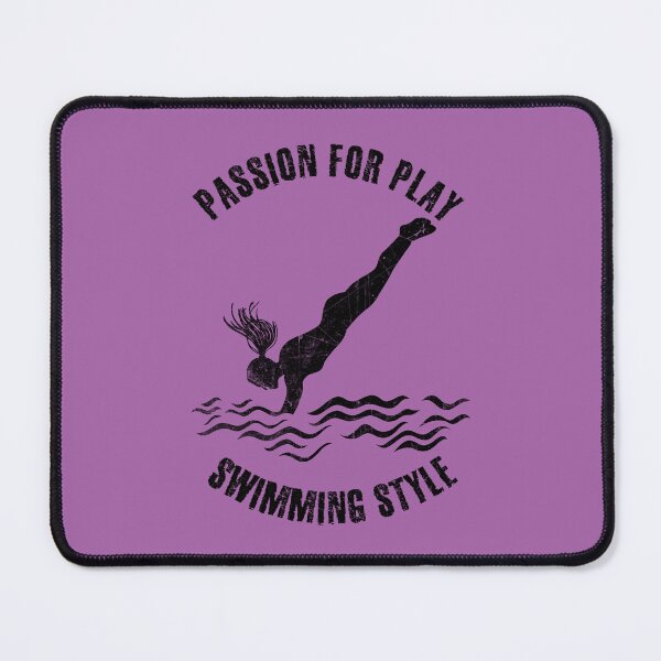 Item preview, Black silhouette of a female swimmer designed and sold by HarridanCreates.