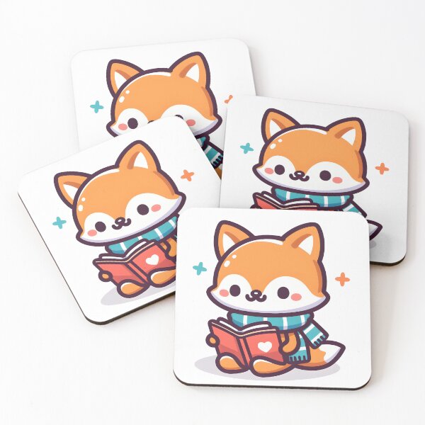 Item preview, Kawaii Fox With Scarf designed and sold by CanvasCutie.