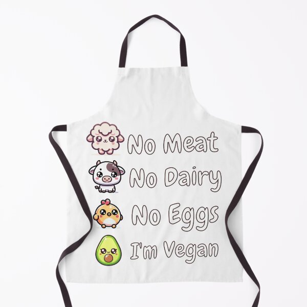 Item preview, No Meat, No Dairy, No Eggs, I'm Vegan - Cute Kawaii Tee designed and sold by BoughtTheTShirt.