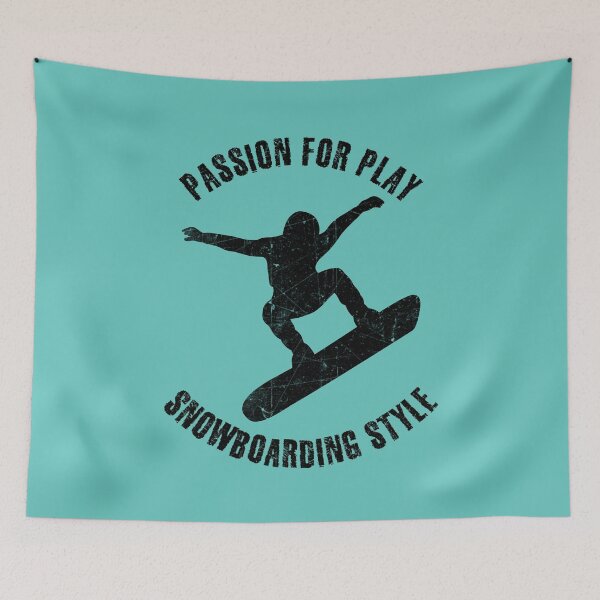 Item preview, Black silhouette of a snowboarder designed and sold by HarridanCreates.