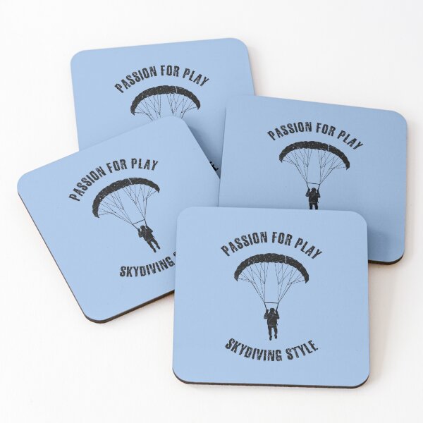 Item preview, Black silhouette of a parachutist designed and sold by HarridanCreates.